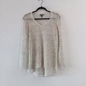 EILEEN FISHER loose open knit light sweater